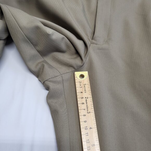 Haggar Q Mens Dress Pants 36 X 32 Straight Leg Polyester Beige - Picture 13 of 16